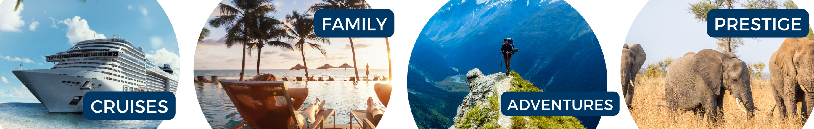 Learn more about our specialties, such as cruises, family travel and more!